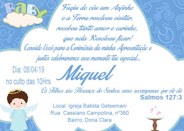 Convite Tema Apresentação I