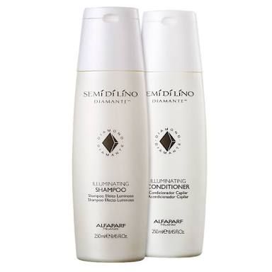 Kit Alfaparf Semi Di Lino Diamante Illuminating - Shampoo e Condicionador
