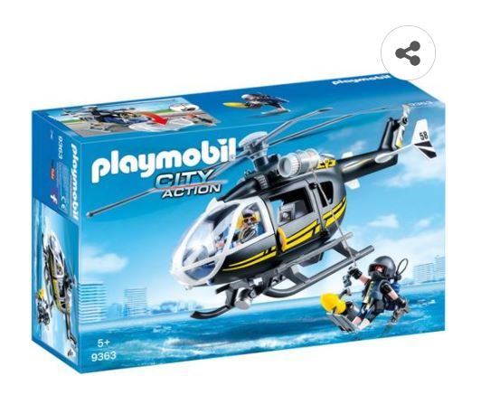 Playmobil Tática com Helicóptero - Sunny