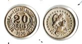 V059 - 20 Réis 1920 - Tiragem 825.000 -BELÍSSIMA