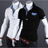 puros de manga curta polo regulares casuais (outros) #03589450