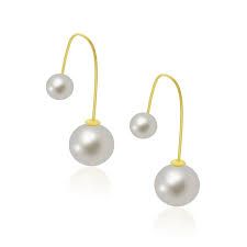 Brinco Folheado com Perolas