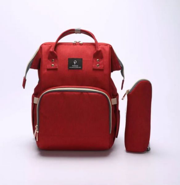 MOCHILA MATERNIDADE USB VERMELHA