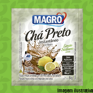 Chá Preto Limão Siciliano 8 Gramas Magro Só Paga o Frete