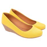 Sapato Anabela Amarelo