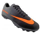 Chuteira Society Nike Mercurial Prata e Preto MOD:11612