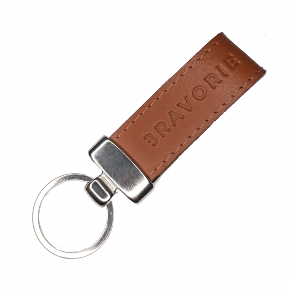 Chaveiro em Couro Caramelo