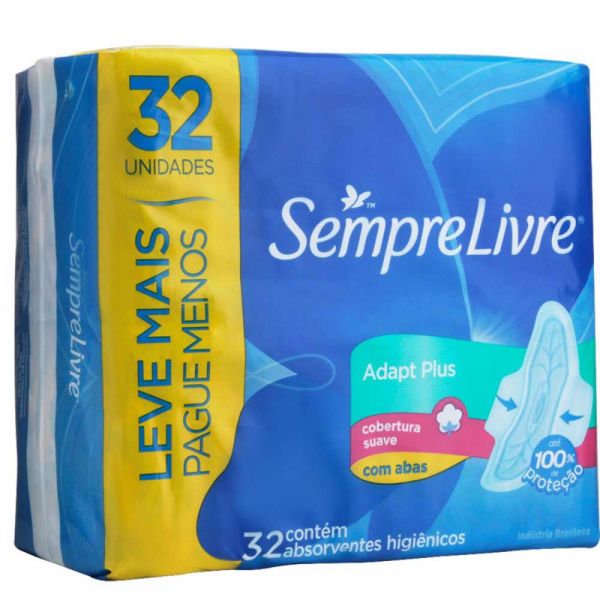 Absorvente Sempre Livre - 32 un