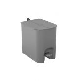 Lixeira Borboleta Cinza com Pedal 12 Litros