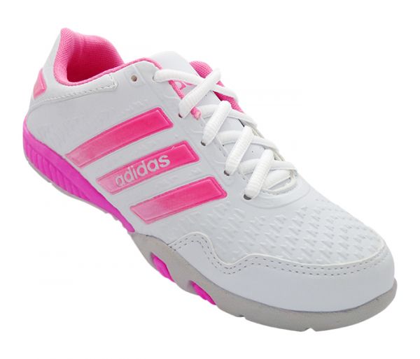 Tênis Feminino Adidas F500 Branco e Rosa