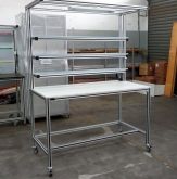 Bancada estrutura de aluminio -02-comprimento 1500 x profundidade 600 x altura 1800 mm