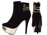 1-Ankle Boot com meia pata feminina- bota cano curto ARRASADORA inverno luxo