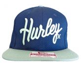 Boné Aba Reta Hurley Azul Marinho e Verde Água