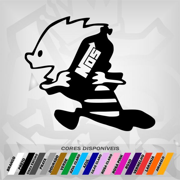 Adesivo Menino Correndo Com Nitro C 73 A5 Adesivos