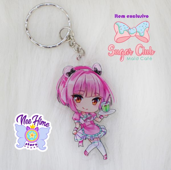 [Pronta Entrega] Chaveiro Maid Sugar - Oficial Sugar Club Maid Café