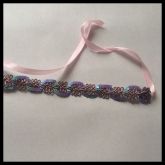 Gargantilha com Lantejoula Lilás