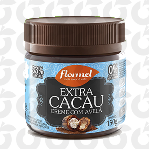 Creme Extra Cacau com Avelã Zero Açúcar 150 Gramas FlorMel