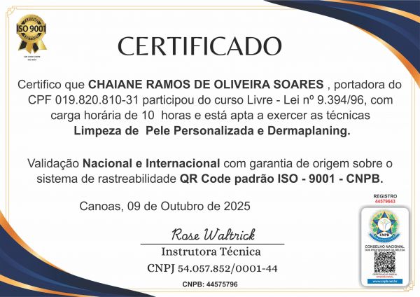 CHAIANE RAMOS DE OLIVEIRA SOARES