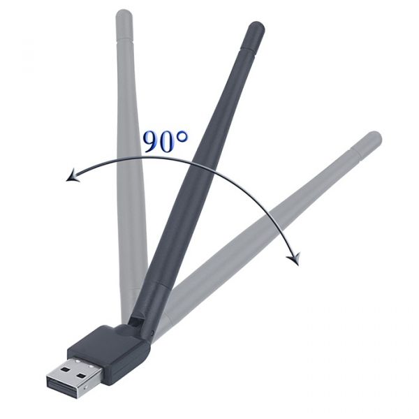 Antena Recep,tora Wireless Wifi Usb 600 Mbps Para Pc CODIGO: 565 BC1