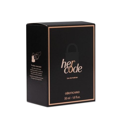 O BOTICÁRIO HER CODE EAU DE PARFUM-50ML