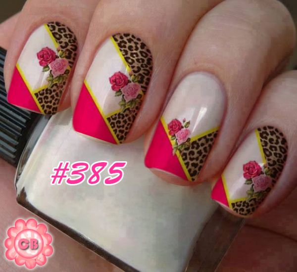 Onça com rosas #385