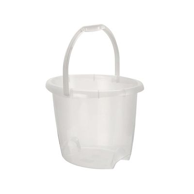 BALDE PLÁSTICO 13,5L OVAL TRANSPARENTE