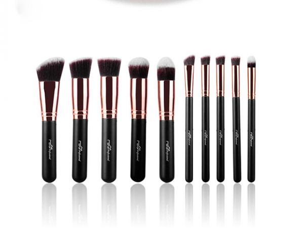 KIT 10 pincéis profissionais  MSQ® Rose Gold