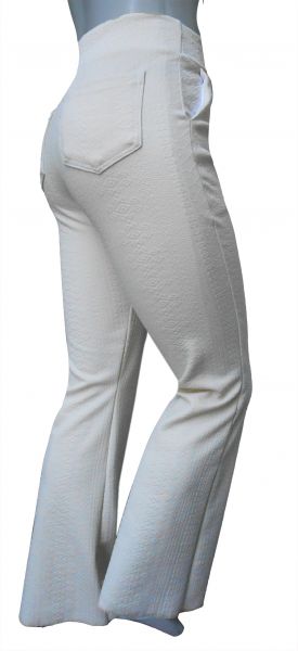 calça flare ou reta offwhite(48/50-52/54),bolsos frente e atrás, jacquard gramatura alta(grosso)
