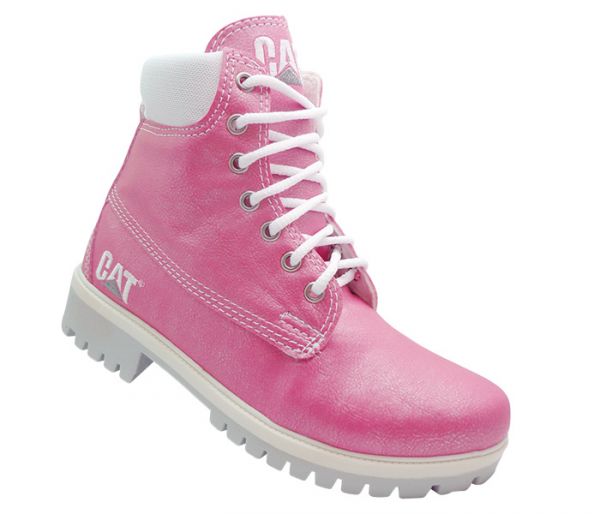 Bota Coturno Feminina Caterpillar Pink