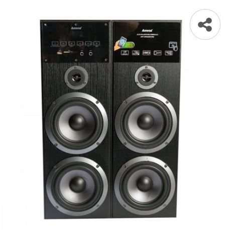 Caixa Amplificada Amvox ACA 480 Torre Bluetooth, Rádio FM, Display em Led e Entradas CARD/USB - 480W