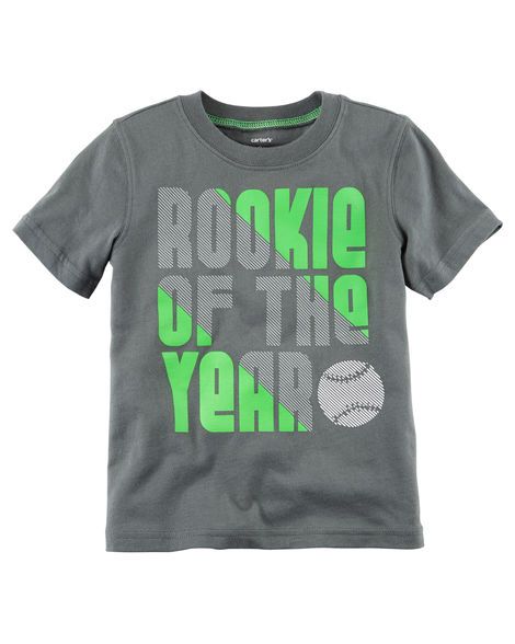 12M Camiseta Rookie of the Year Cinza (9-12m) - Carter's