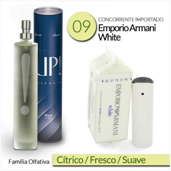 Perfume Masculino 50ml - UP! 09 Emporio Armani White