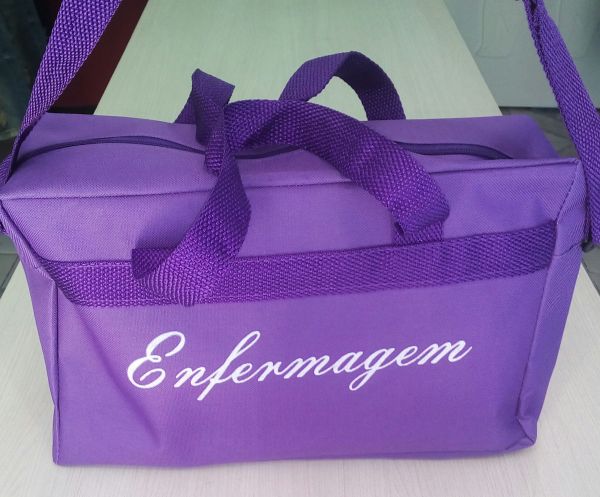 Bolsa escrito enfermagem Lilás