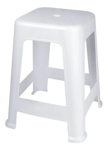 Banqueta Plástico Forte Suporta 120kg