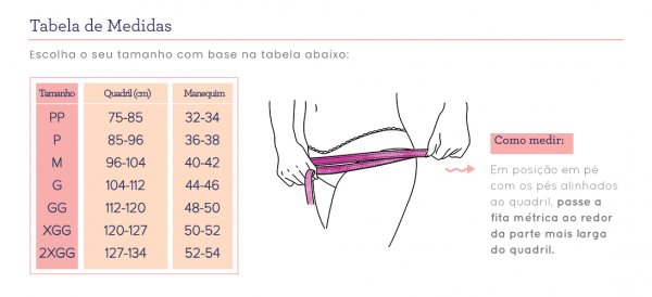 Calcinha Absorvente Bela Gil G - Branca e Vermelha