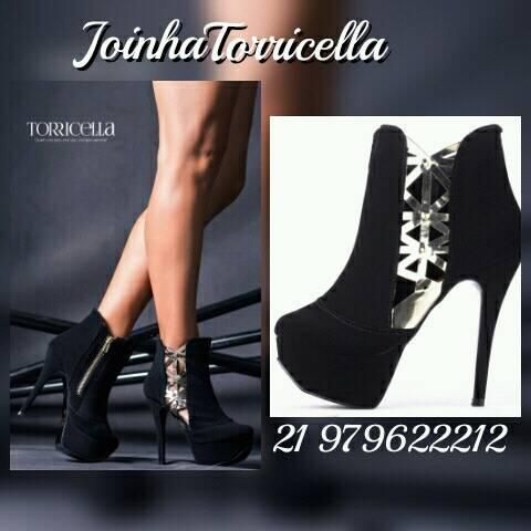 1-Ankle Boot com meia pata feminina- bota cano curto TORRICELLA inverno luxo