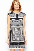 Vestido Estampado Reto