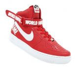 Bota Nike Air Force 1 Supreme Cano Alto Vermelho