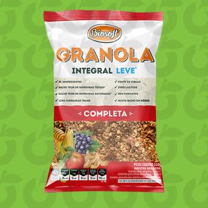 Granola Integral Leve Completa 230 Gramas Biosoft