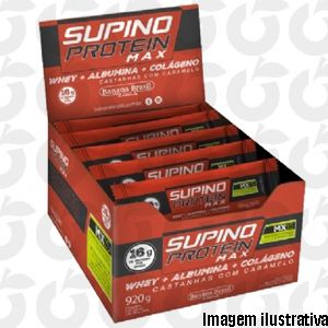 Supino Protein Max Castanha com Caramelo 46 gramas Banana Brasil Só paga o Frete