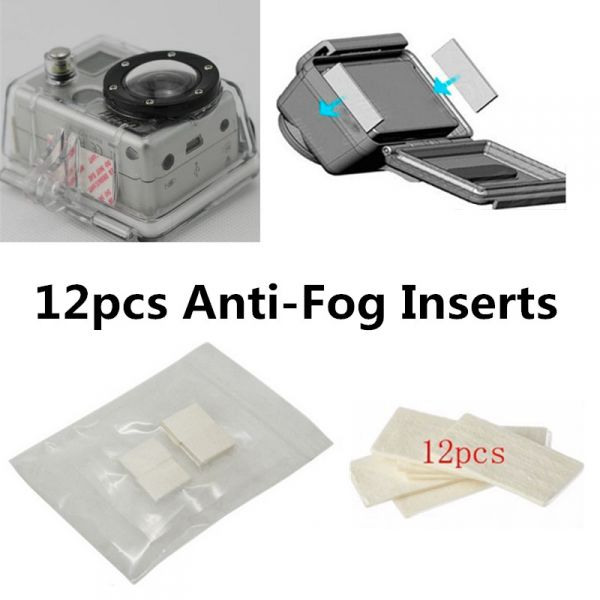 Kit 12 Pastilhas Anti Embaçante Fog Go Pro Gopro Hero Sj4000