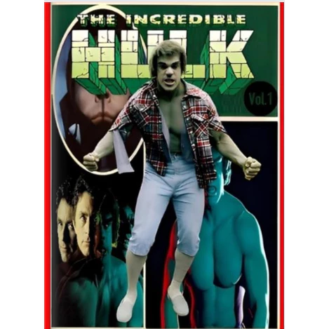 O INCRIVEL HULK-The Incredible Hulk (1978-82 TV series)-PHOTOBOOK-LIVRO COM FOTOS RARAS DA SÉRIE-CAP