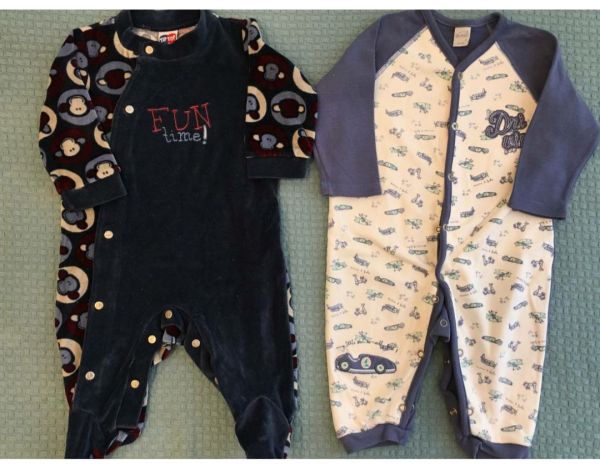 Kit 2 macacões M tip top e nini&kids