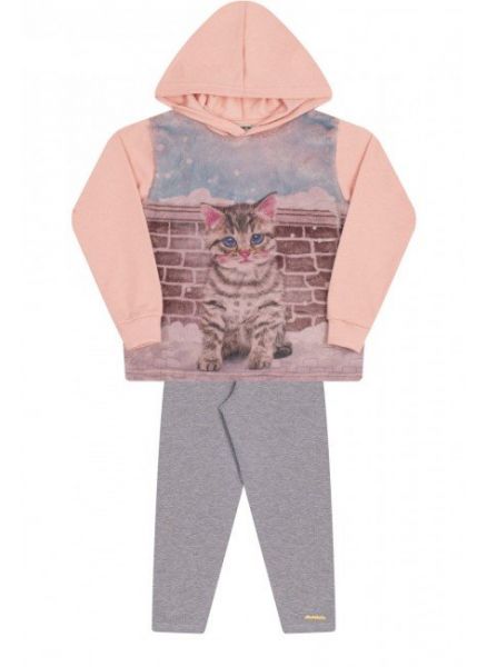 Conjunto Moletom Gatinho