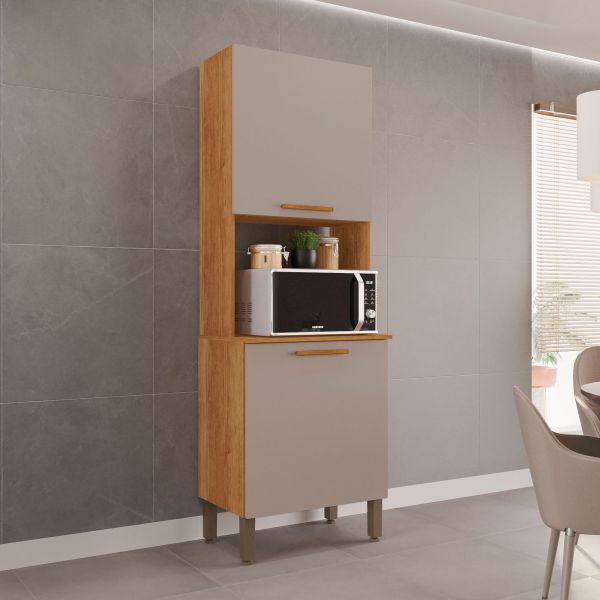 15401.Torre Quente Cozinha New Valencia 2P1N Cinamomo.Off White Salleto