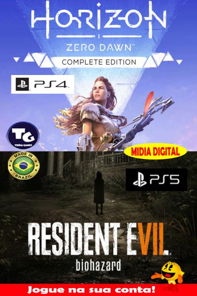 Kit Horizon Zero Dawn Complete Edition (PS4) - Resident Evil 7 Biohazard (PS4 & PS5)