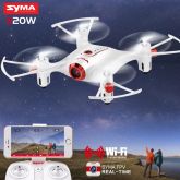 SYMA X20W Mini Drone WIFI Câmera de Trânsito Em Tempo Real FPV RC Quadcopter 2.4G 4CH 6-aixs Dron Pl