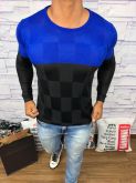 Suéter Rv - Preto c/Azul      Marca: rsv     REF. WDD89