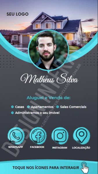 CARTÃO DIGITAL - CORRETOR DE IMÓVEIS