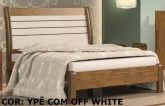 Cama Queen Esmeralda Ipe Off White D Doro
